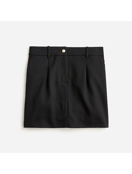 J.Crew Trouser mini skirt in Italian city wool blend