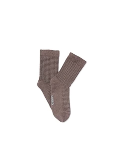 Lusso Cloud Waffle Cloud Crew Comfort Socks - Unisex