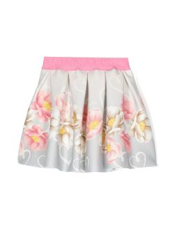 floral-print skirt