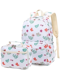 Bluboon Preschool Backpack Kids Kindergarten Backpack With Lunch Box School Book Bags for Elementary Primary Schooler