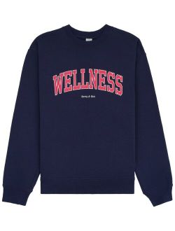 Wellness crew-neck cotton sweatshirt