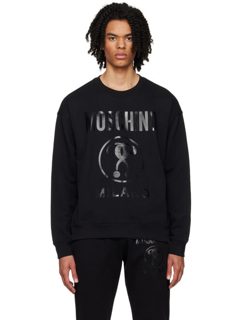 Moschino Black Double Question Mark Sweatshirt