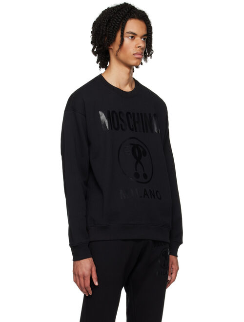 Moschino Black Double Question Mark Sweatshirt