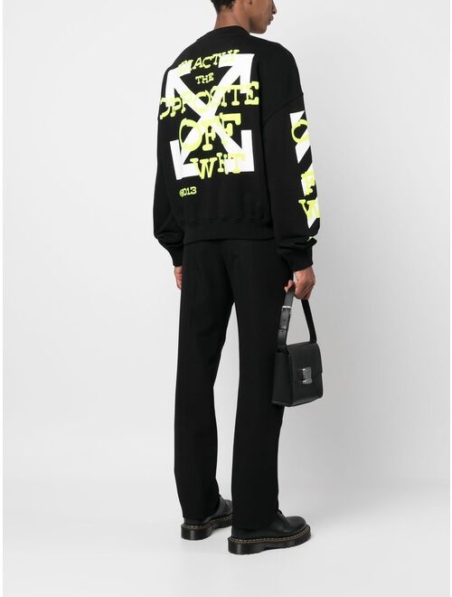 Off-White Opposite Arrow cotton sweatshirt