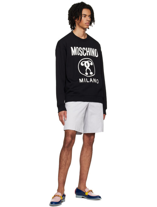 Moschino Black Double Question Mark Sweatshirt