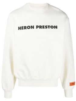 Heron Preston logo-print organic cotton sweatshirt