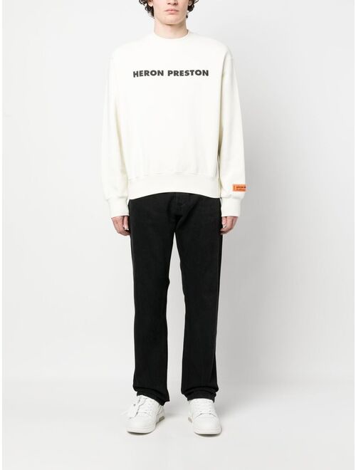 Heron Preston logo-print organic cotton sweatshirt