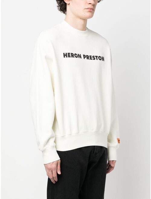 Heron Preston logo-print organic cotton sweatshirt