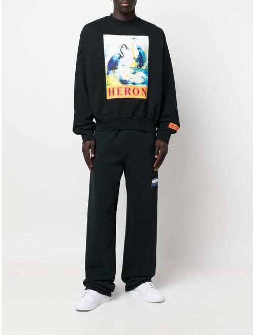 Heron Preston Heron halftone-print crewneck sweatshirt