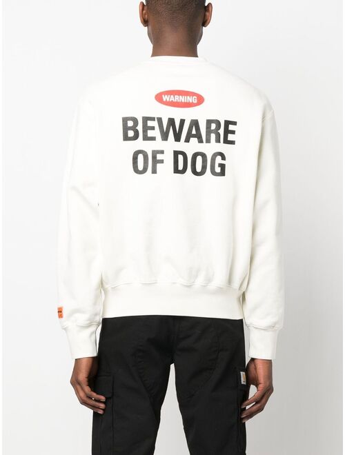 Heron Preston Beware of Dog sweatshirt