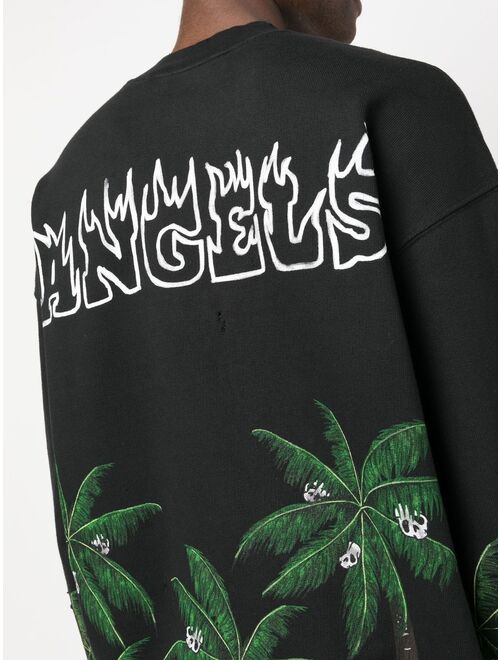 Palm Angels Palm & Skull logo-print sweatshirt