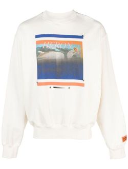 Heron Preston Misprinted graphic-print sweatshirt