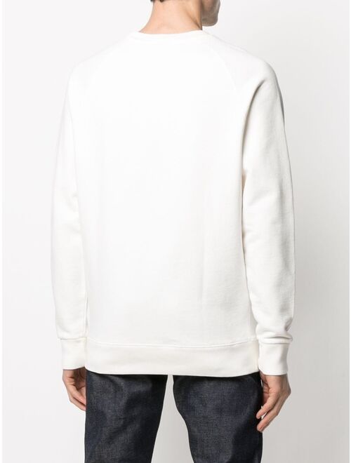 Maison Kitsune logo print cotton sweatshirt