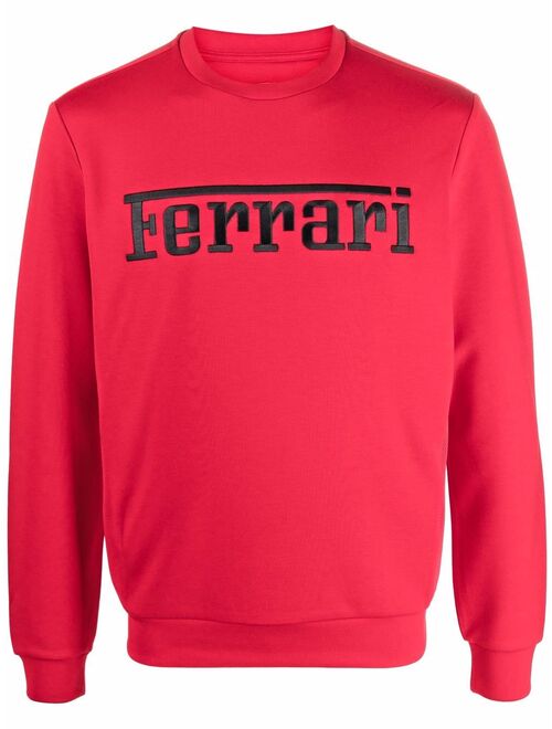 Ferrari embroidered-logo sweatshirt