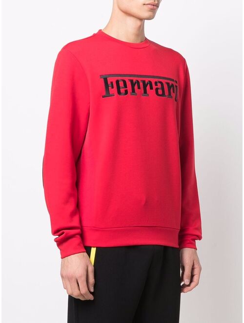 Ferrari embroidered-logo sweatshirt