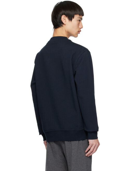 BOSS Navy Bonded Sweatshirt