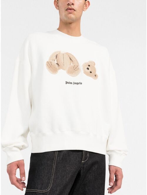 Palm Angels bear-print sweatshirt