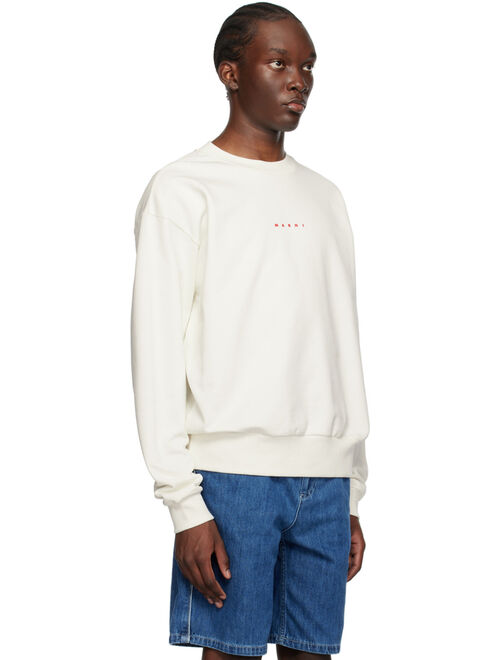 Marni Off-White Printed Sweatshirt