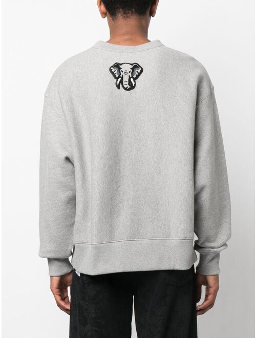 Kenzo logo-patch detail sweatshirt