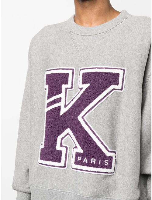 Kenzo logo-patch detail sweatshirt