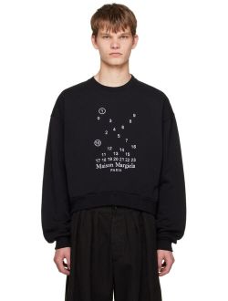 Black Embroidered Sweatshirt