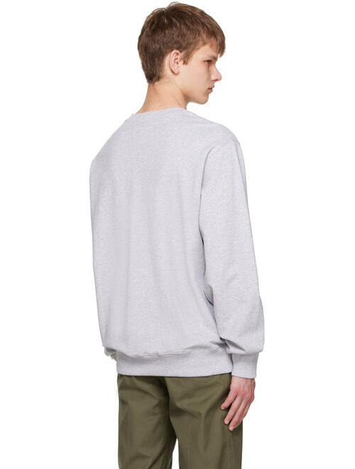 Helmut Lang Gray Printed Sweatshirt