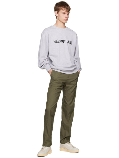 Helmut Lang Gray Printed Sweatshirt