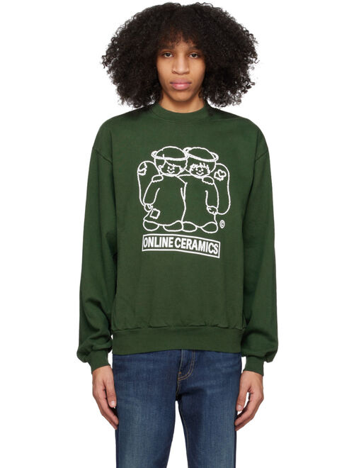 Online Ceramics Green Cherubs Sweatshirt