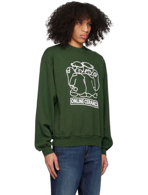 Online Ceramics Green Cherubs Sweatshirt