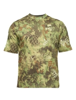 Mens Stalker Short Sleeve Hunting Shirt, 100% Cotton, Stealthy Camo Tee