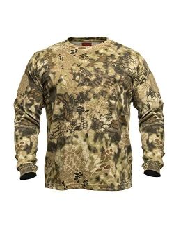 Men's Stalker Long Sleeve, 100% Cotton, Stealthy Camo Tee