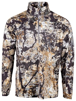 Men's Valhalla 2 Long Sleeve Half Zip, Lightweight Camo Hunting Shirt