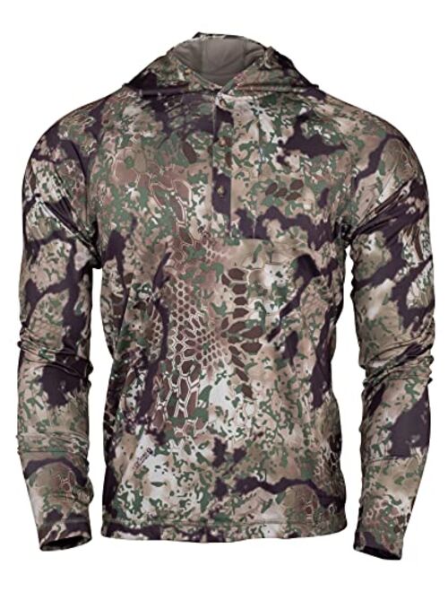 Kryptek Men's Sonora Hooded, Lightweight Sun Protective Hot Weather Hunting Shirt