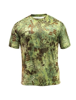 Men's Hyperion Short Sleeve, Lightweight, Breathable, Stealthy Camo Hunting and Fishing Shirt