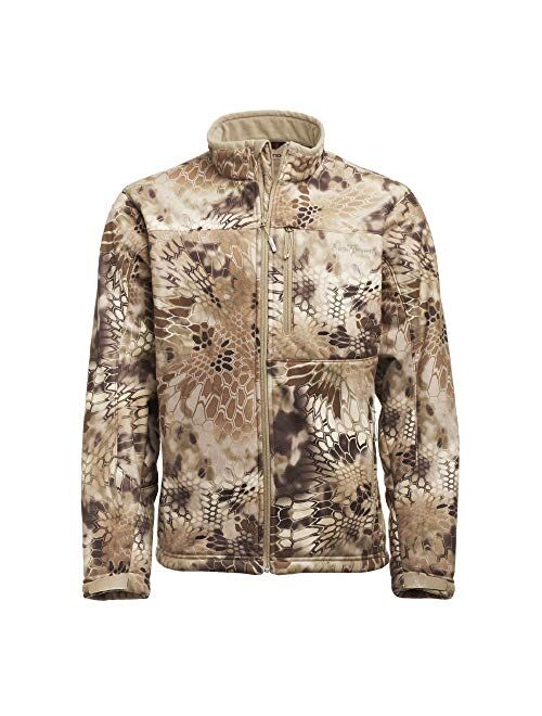 Kryptek Mens Njord Windproof, Cold Weather, Super Quiet Soft Shell Camo Jacket