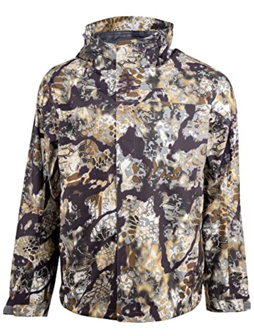 Kryptek Men's Jupiter Waterproof, Breathable, Packable Camo Hunting Jacket