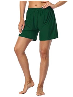 Women's Swim Board Shorts Sport Boyleg Trunk Swimwear Bottom