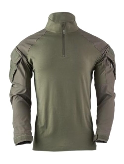 Men's Tactical Rugby Half Zip, Long Sleeve Shirt