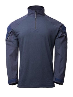 Men's Tactical Rugby Half Zip, Long Sleeve Shirt