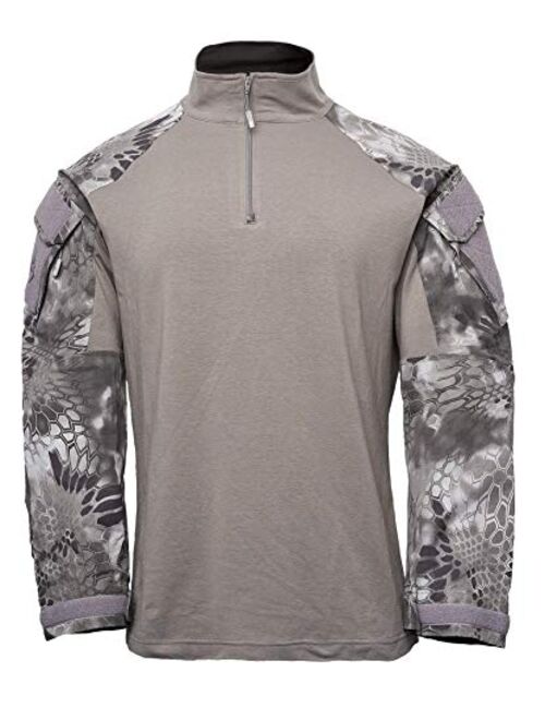 Kryptek Men's Tactical Rugby Half Zip, Long Sleeve Shirt