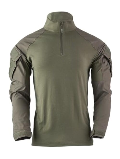 Kryptek Men's Tactical Rugby Half Zip, Long Sleeve Shirt