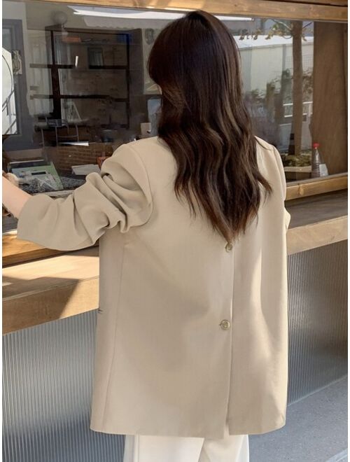 DAZY Lapel Neck Single Breasted Blazer