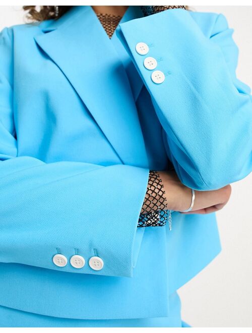 Only cropped blazer in bright blue - part of a set