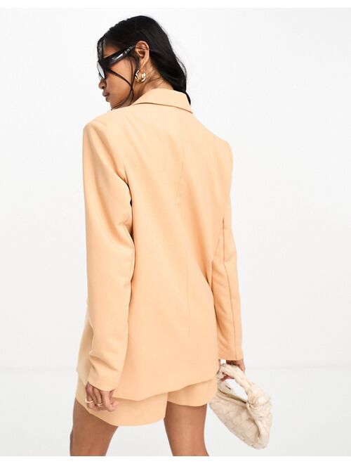 In The Style tailored blazer in peach - part of a set