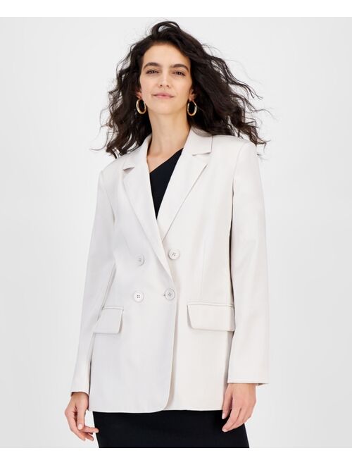 Bar III Women's Double-Breasted Blazer, Created for Macy's