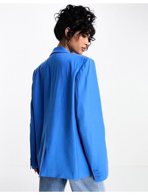 NA-KD x Maddy Nigmatullin oversized blazer in blue - part of a set