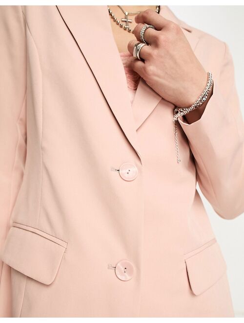 Only oversized blazer in pale pink - part of a set