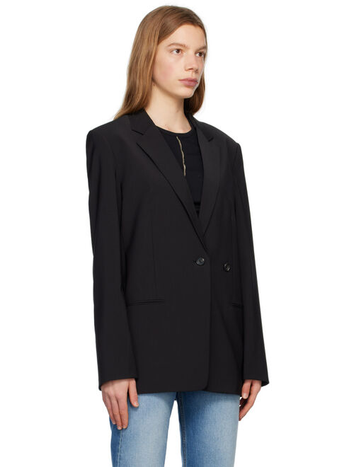 Helmut Lang Black Asymmetrical Blazer