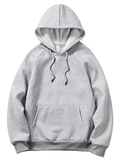 Men's Graphic Hoodies Letter Car Print Long Sleeve Drawstring Pullover Sweatshirt