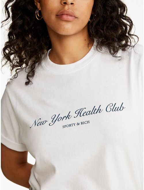 Sporty & Rich NY Health Club cotton T-Shirt